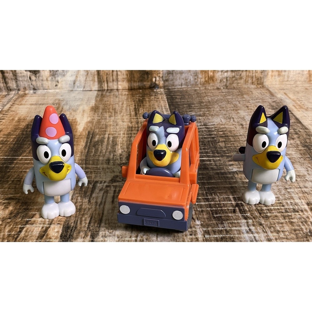 Bluey Toys Lot Of 3